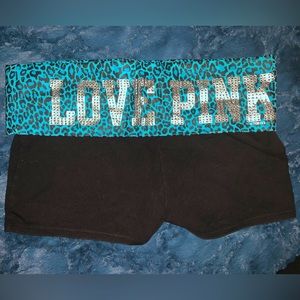 VIctorias secret PINK bling foldover shorts- Medium